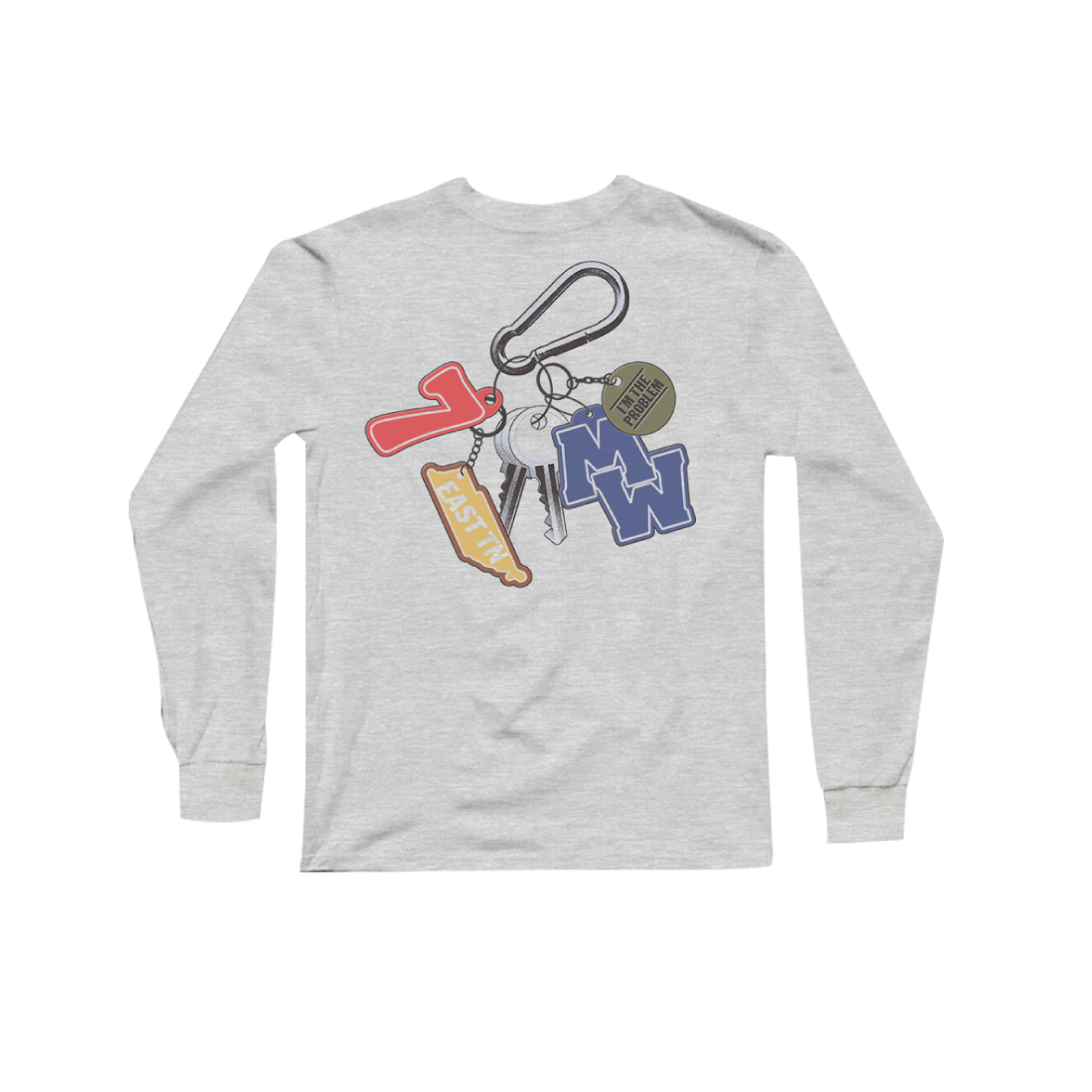 Racing Keys Youth Long Sleeve Back